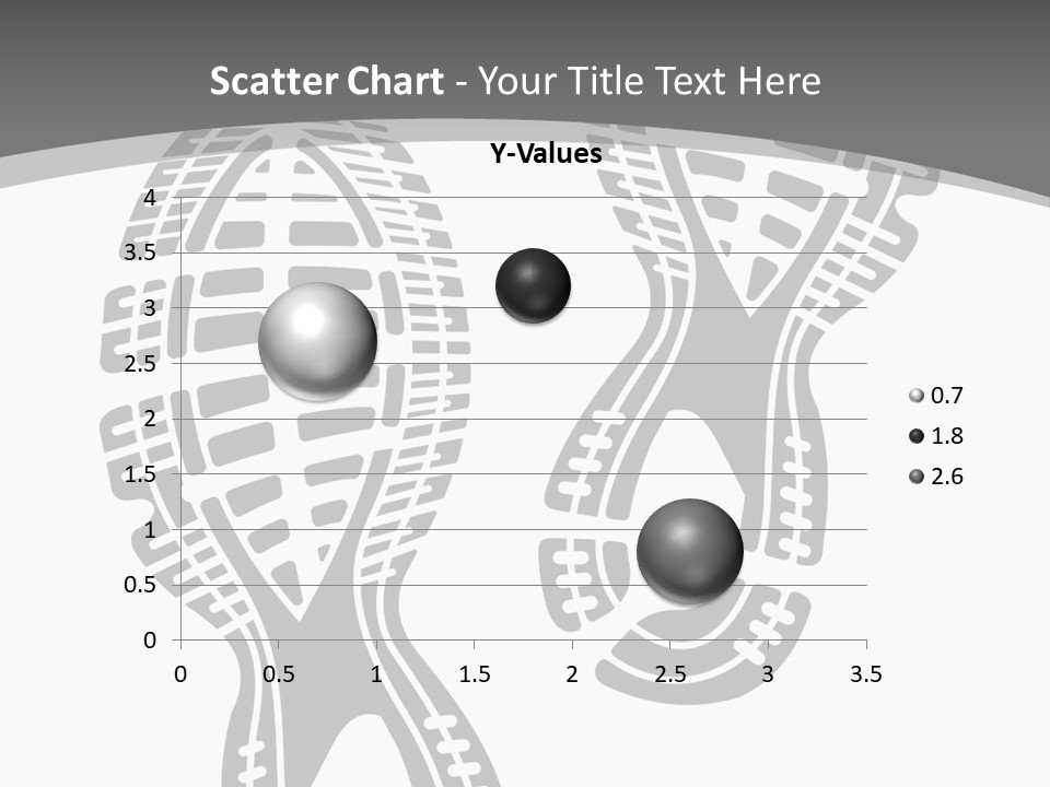 Shoes Silhouette Set Footprint PowerPoint Template