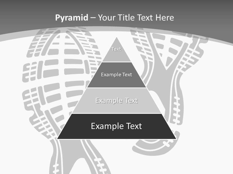 Shoes Silhouette Set Footprint PowerPoint Template