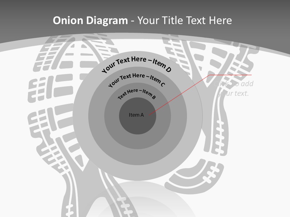 Shoes Silhouette Set Footprint PowerPoint Template