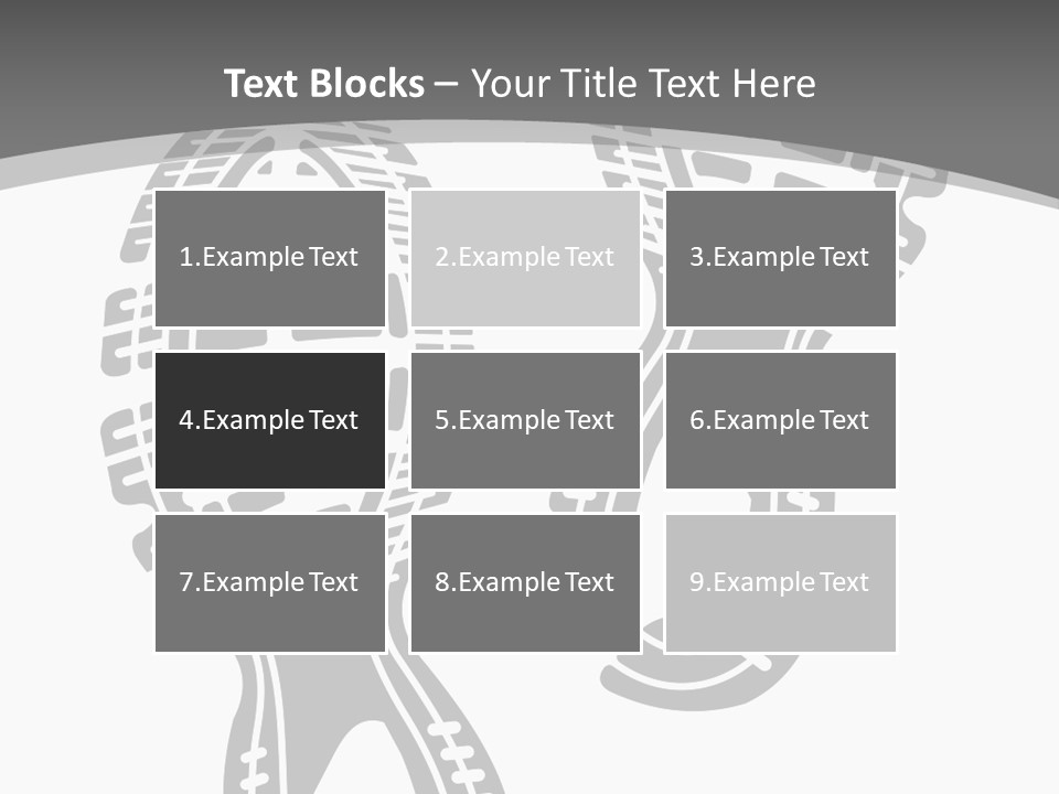Shoes Silhouette Set Footprint PowerPoint Template