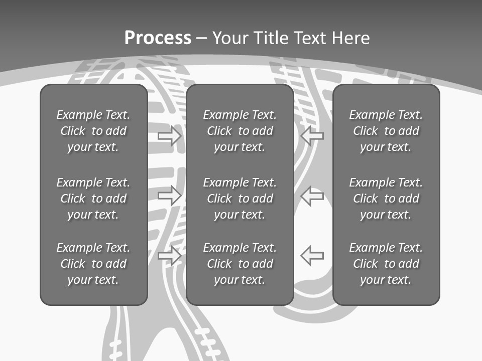 Shoes Silhouette Set Footprint PowerPoint Template