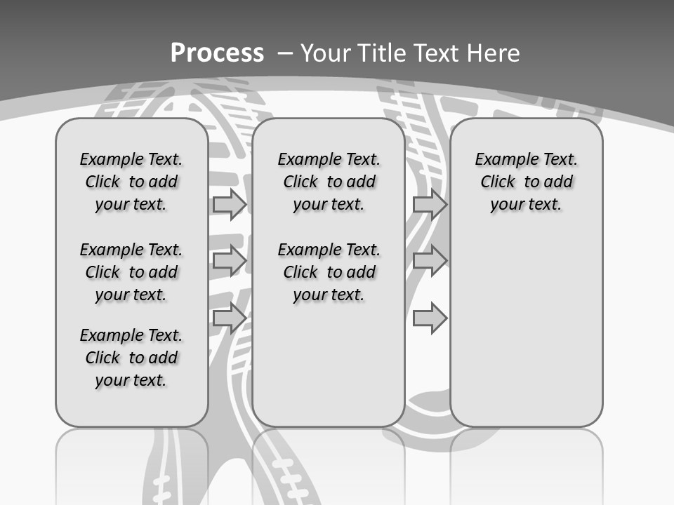 Shoes Silhouette Set Footprint PowerPoint Template