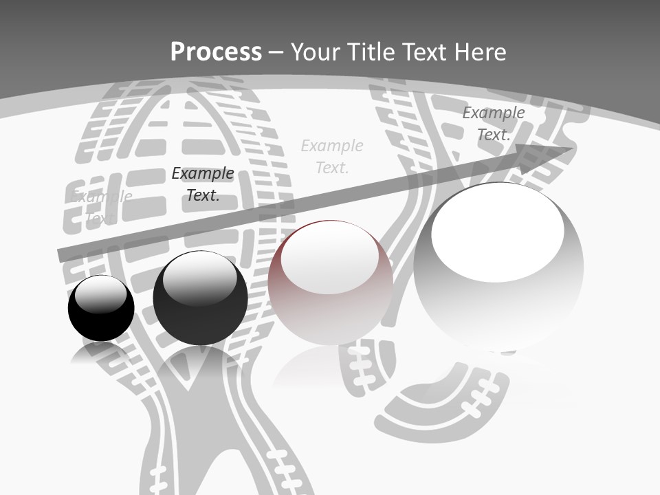 Shoes Silhouette Set Footprint PowerPoint Template