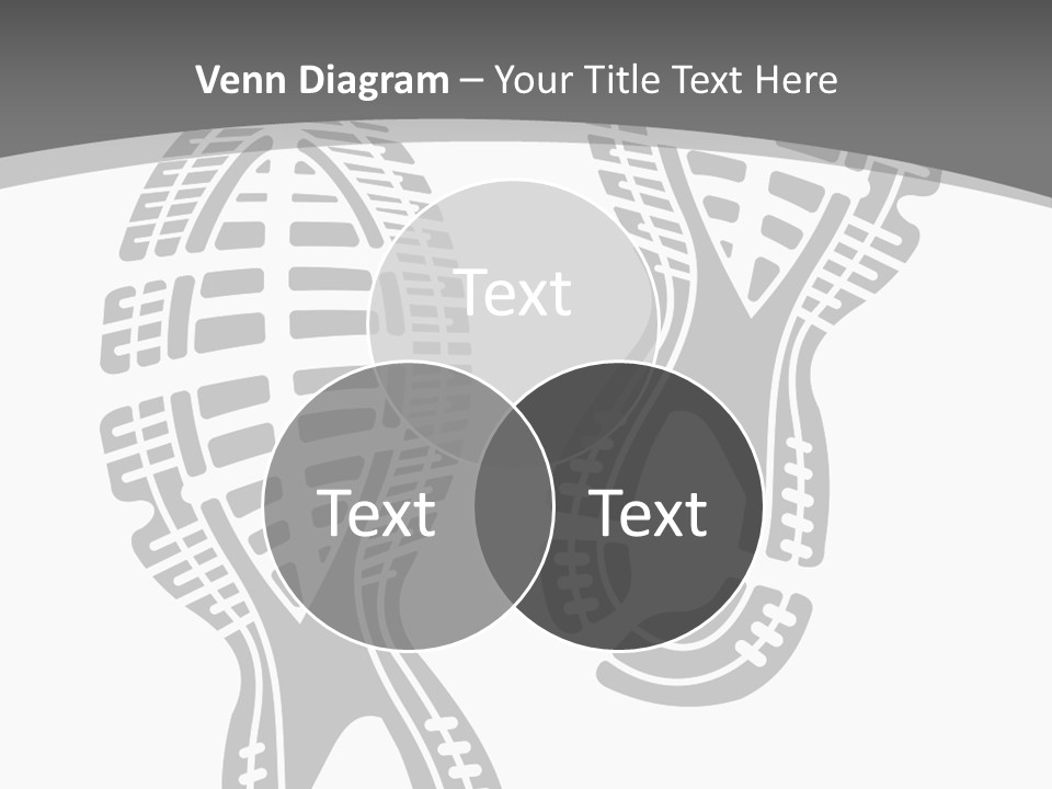 Shoes Silhouette Set Footprint PowerPoint Template