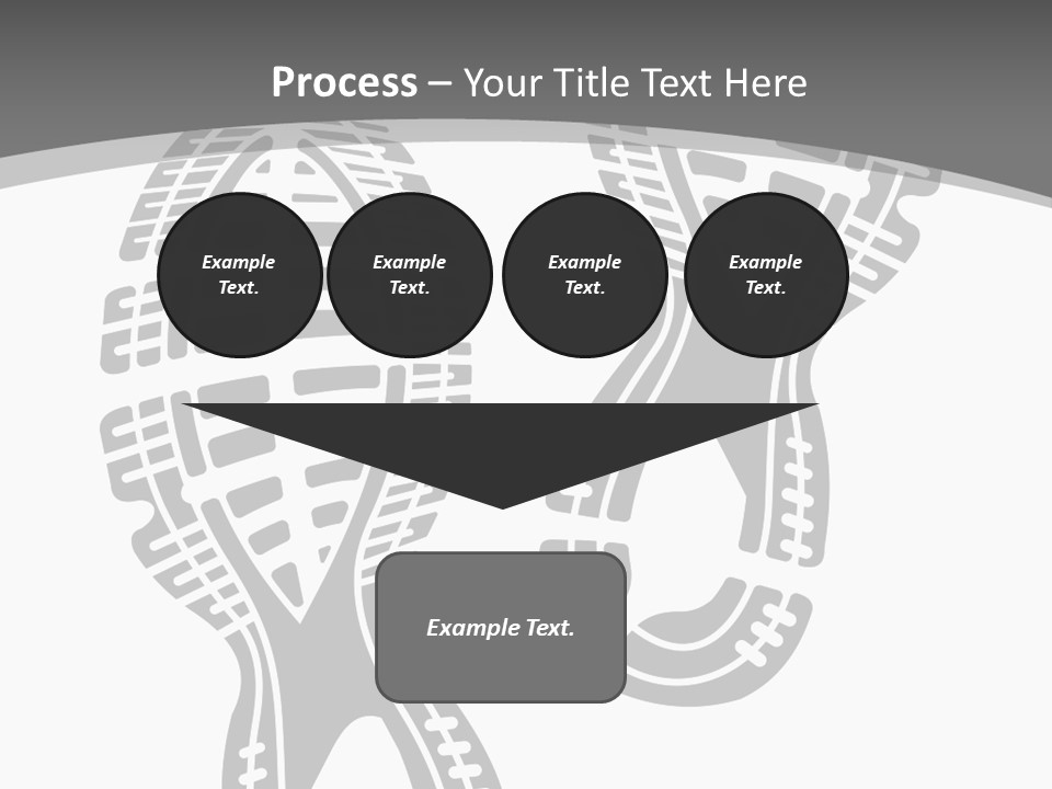 Shoes Silhouette Set Footprint PowerPoint Template