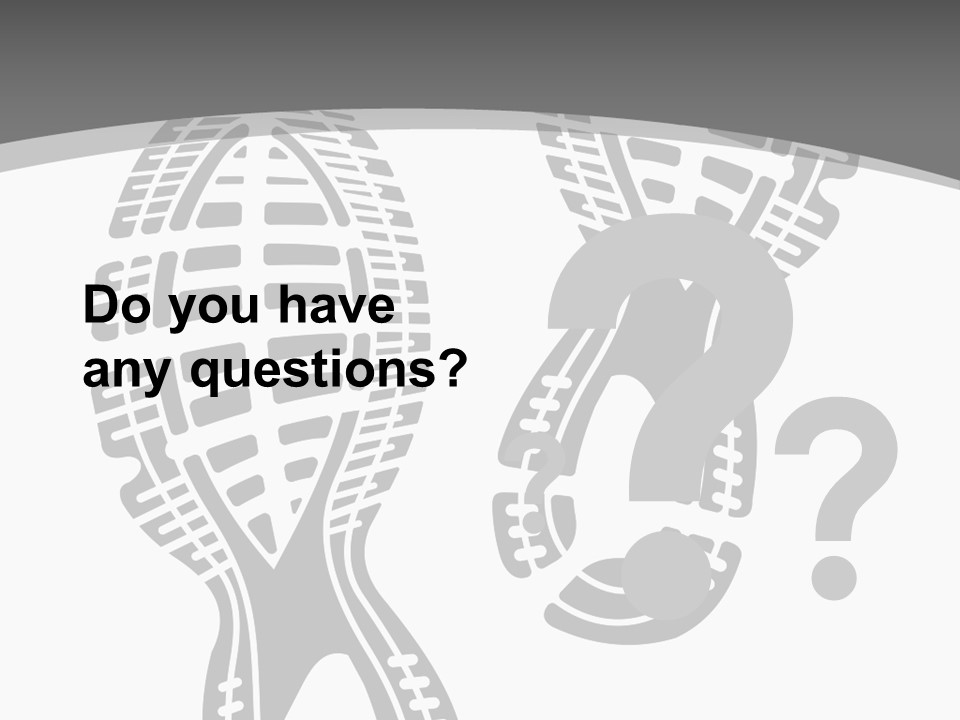 Shoes Silhouette Set Footprint PowerPoint Template