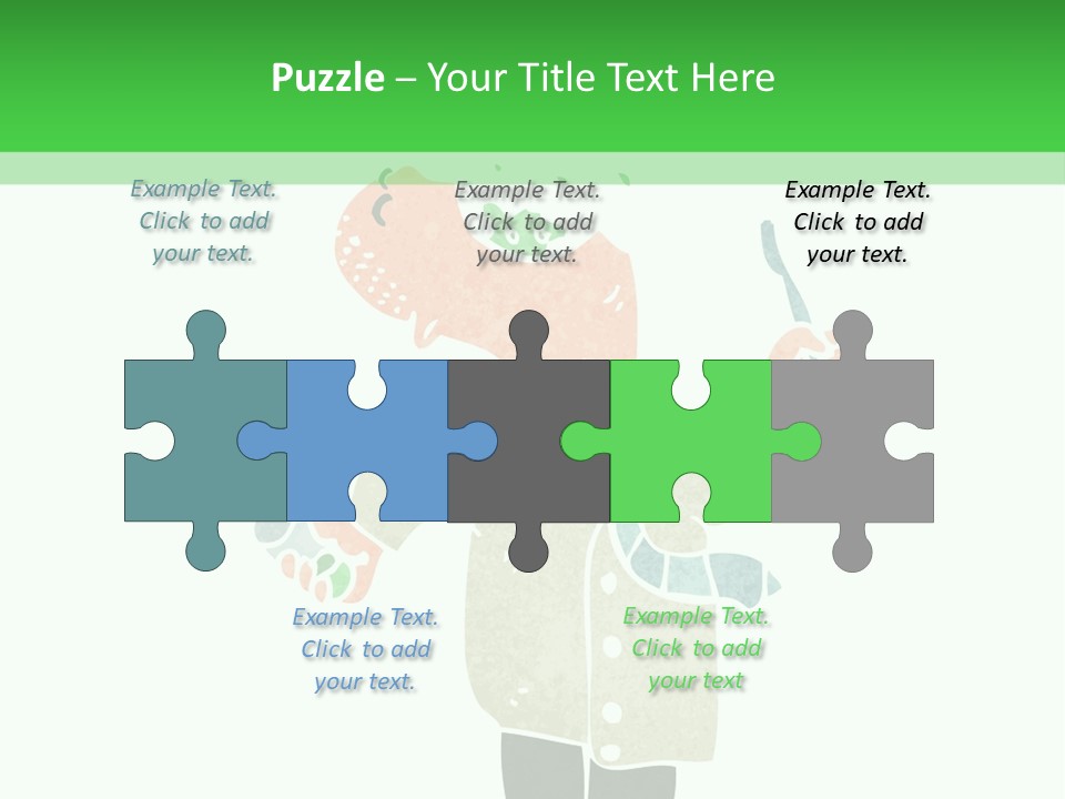 Illustration Retro Cartoon Traditional PowerPoint Template