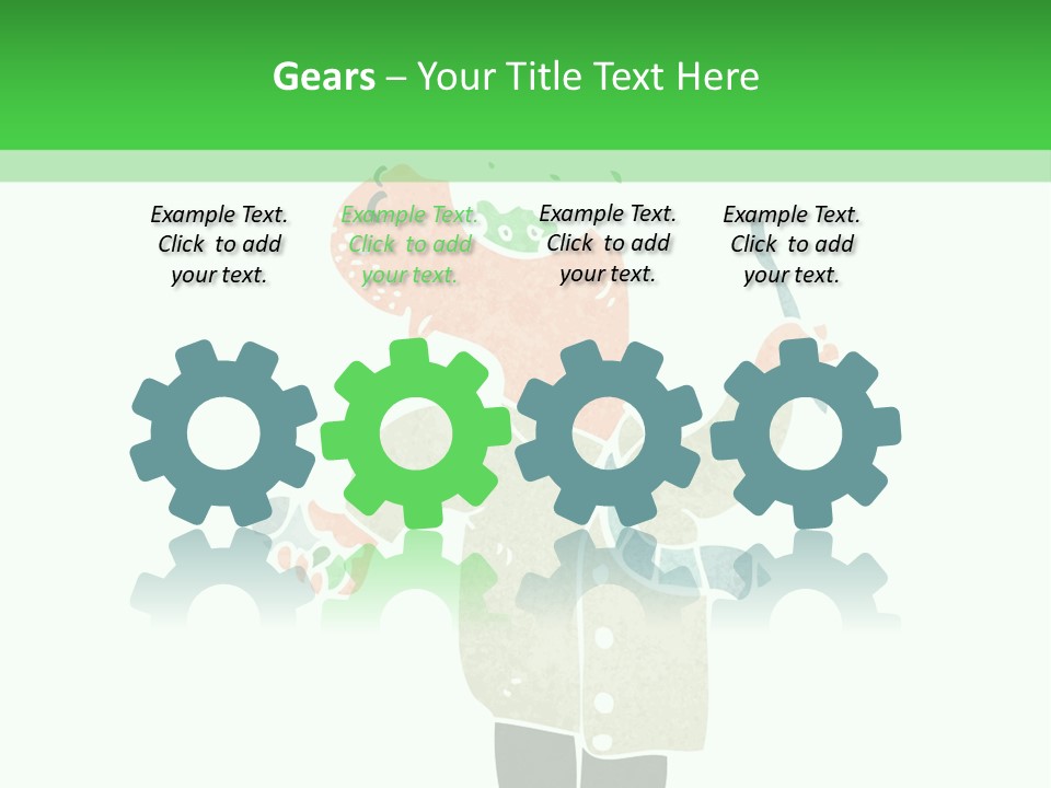 Illustration Retro Cartoon Traditional PowerPoint Template