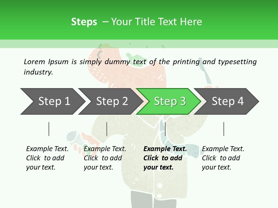 Illustration Retro Cartoon Traditional PowerPoint Template