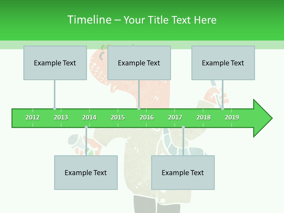 Illustration Retro Cartoon Traditional PowerPoint Template