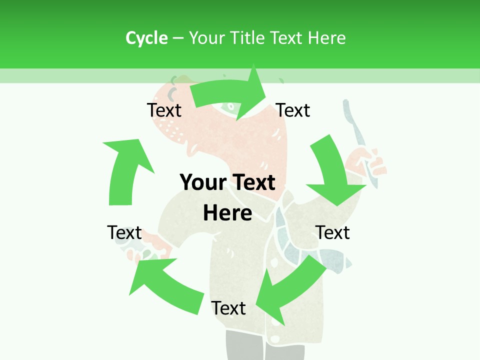 Illustration Retro Cartoon Traditional PowerPoint Template
