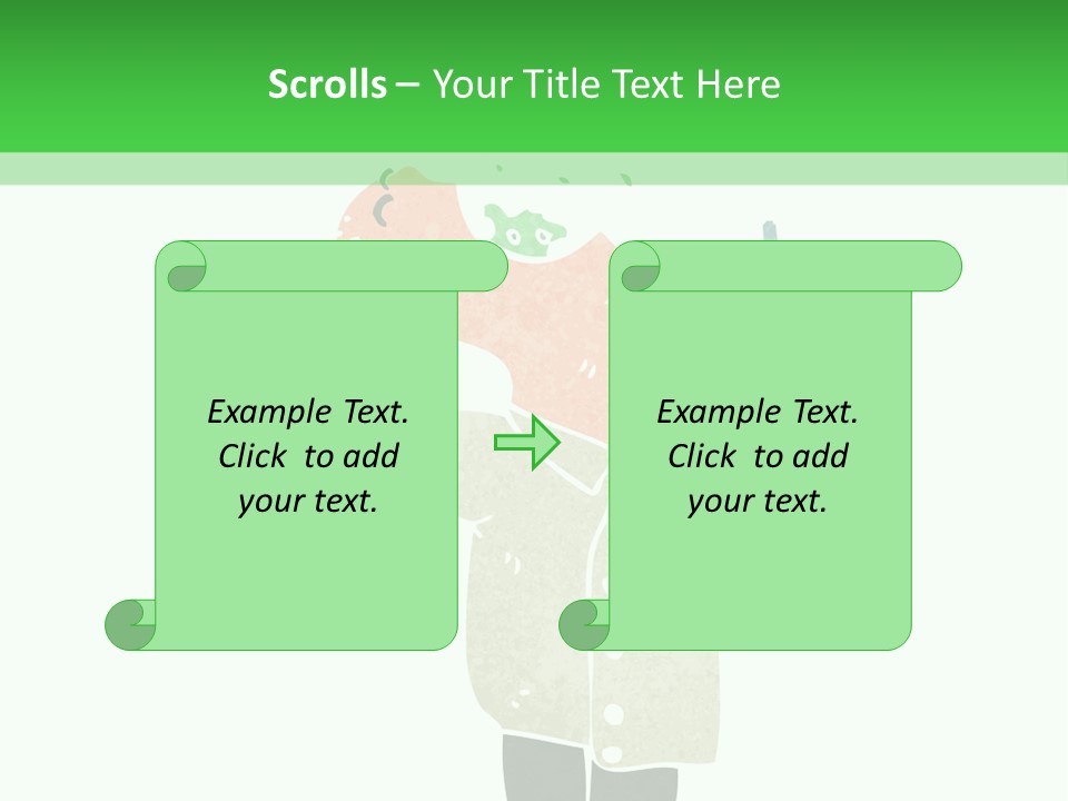 Illustration Retro Cartoon Traditional PowerPoint Template