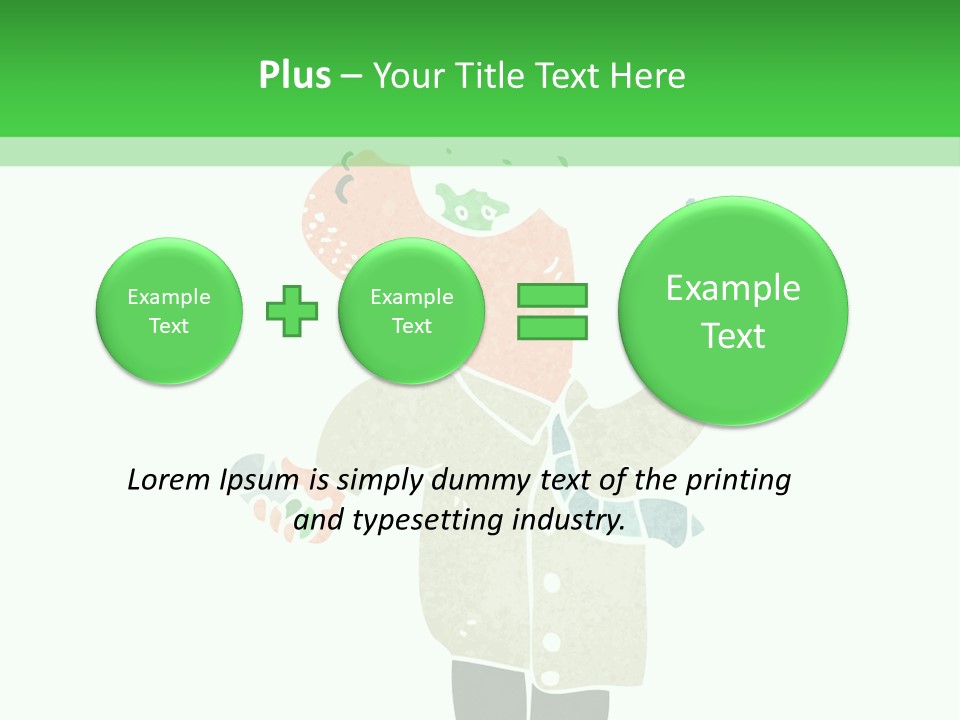Illustration Retro Cartoon Traditional PowerPoint Template