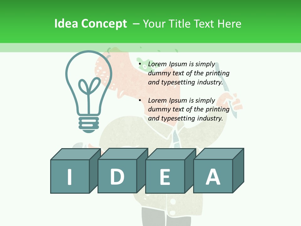 Illustration Retro Cartoon Traditional PowerPoint Template