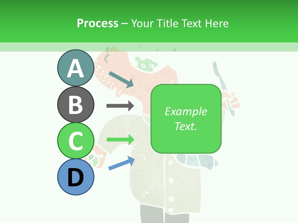 Illustration Retro Cartoon Traditional PowerPoint Template