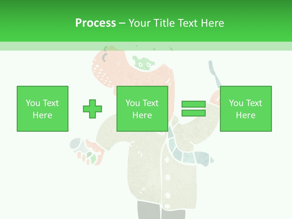 Illustration Retro Cartoon Traditional PowerPoint Template