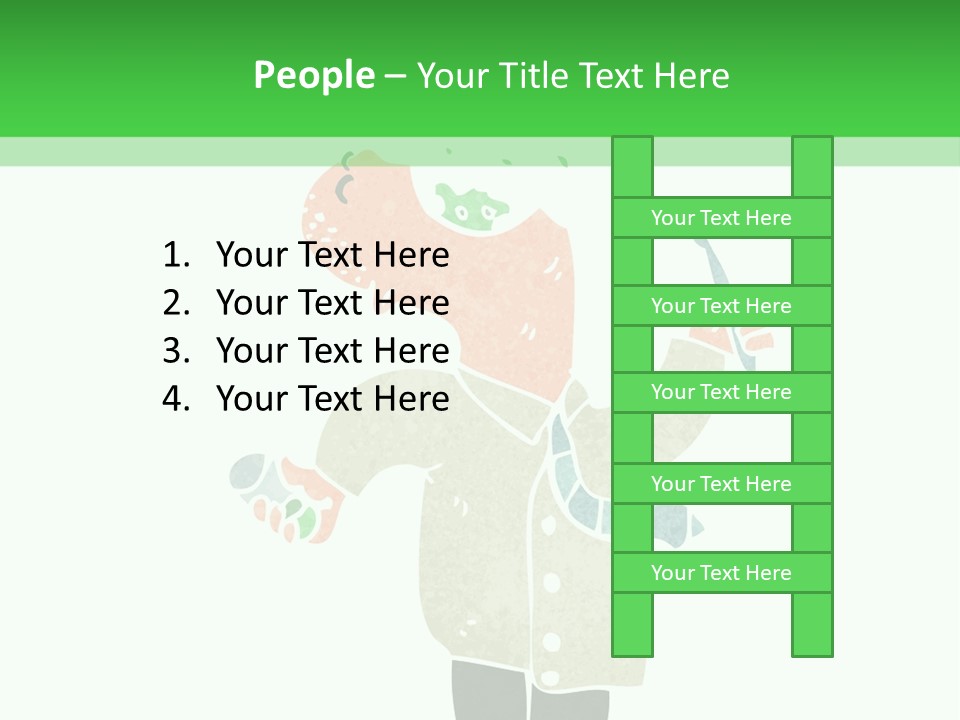 Illustration Retro Cartoon Traditional PowerPoint Template