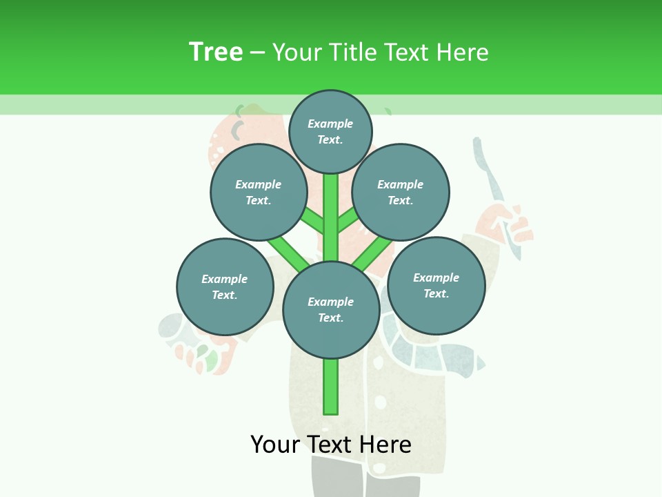 Illustration Retro Cartoon Traditional PowerPoint Template