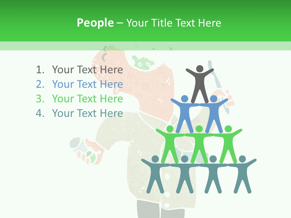 Illustration Retro Cartoon Traditional PowerPoint Template