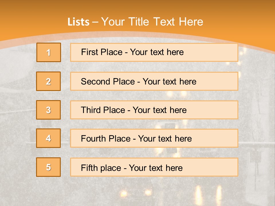 Destination Traffic Conditions PowerPoint Template