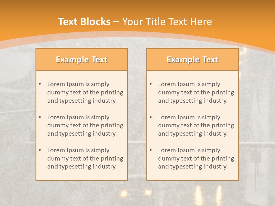 Destination Traffic Conditions PowerPoint Template