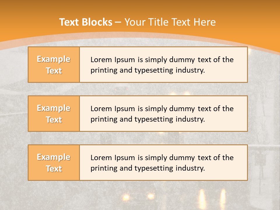 Destination Traffic Conditions PowerPoint Template
