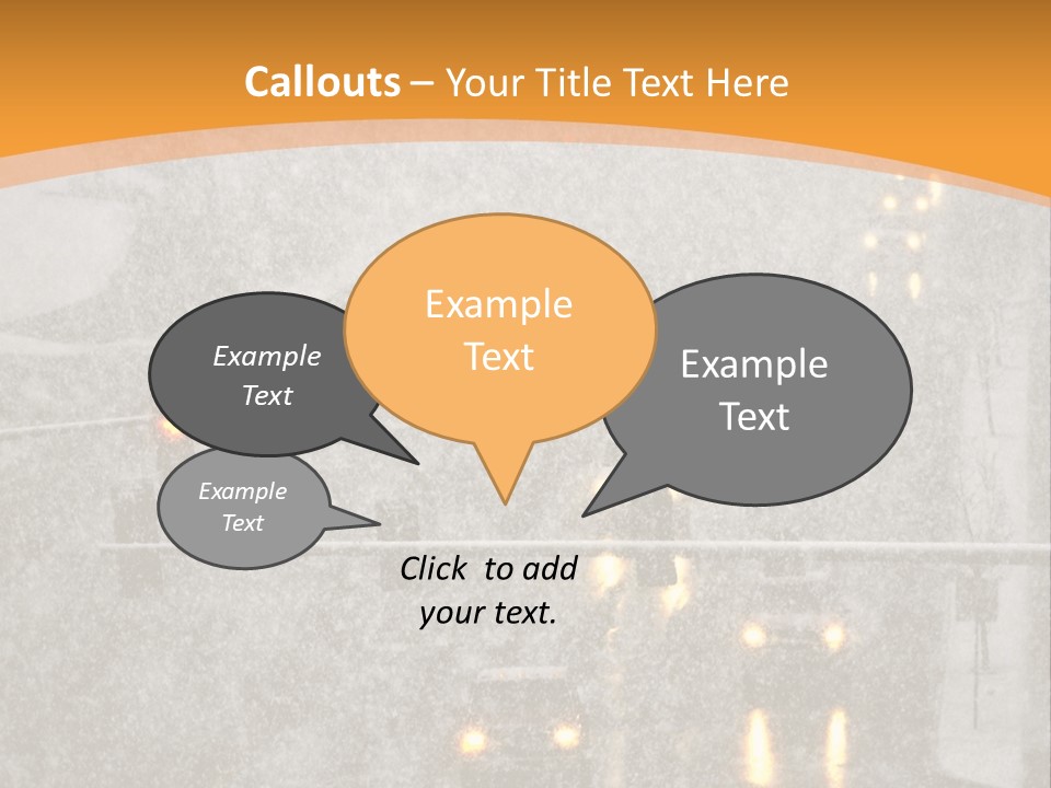 Destination Traffic Conditions PowerPoint Template
