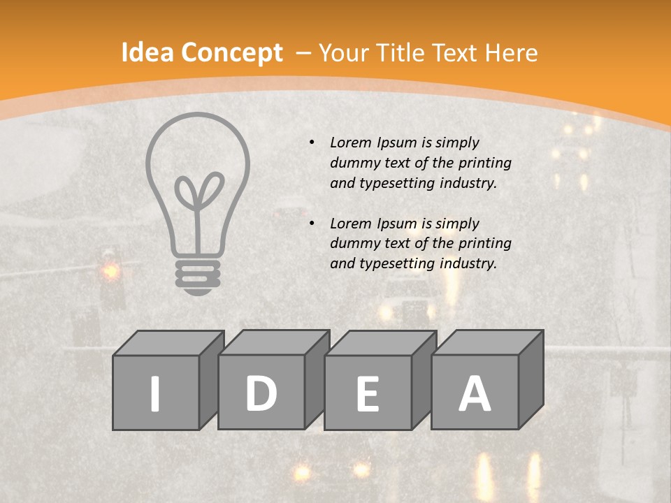 Destination Traffic Conditions PowerPoint Template