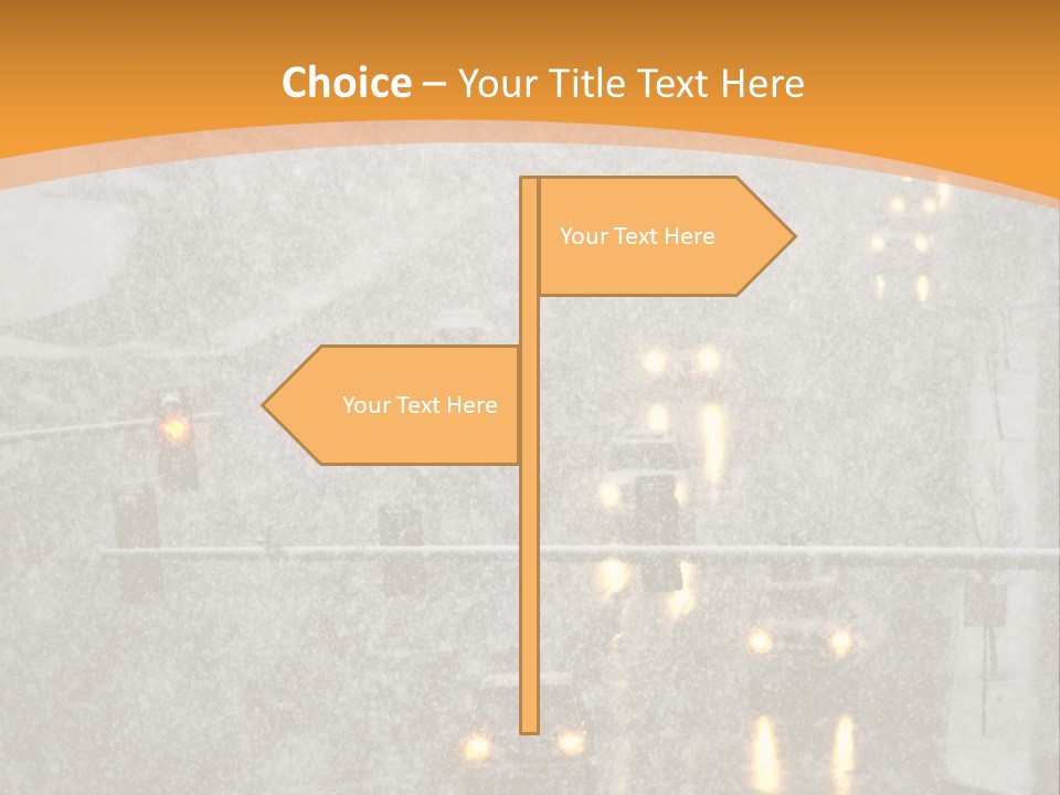 Destination Traffic Conditions PowerPoint Template