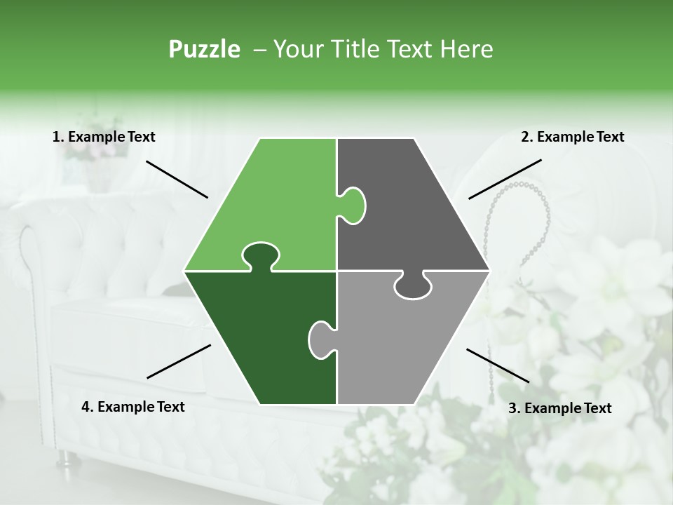 A Black Dog Is Sitting On A White Couch PowerPoint Template