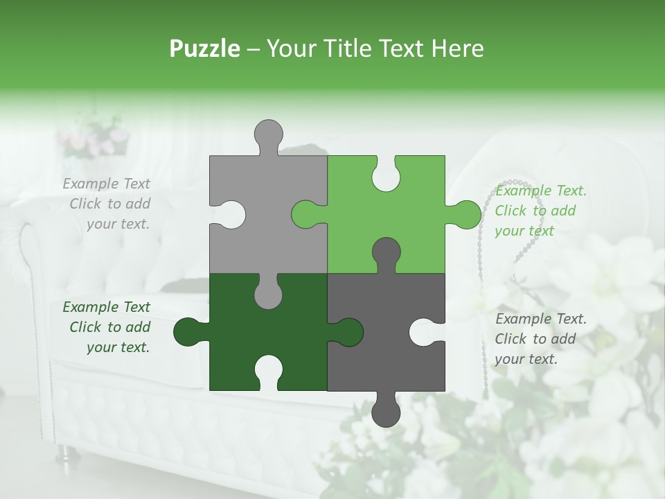 A Black Dog Is Sitting On A White Couch PowerPoint Template