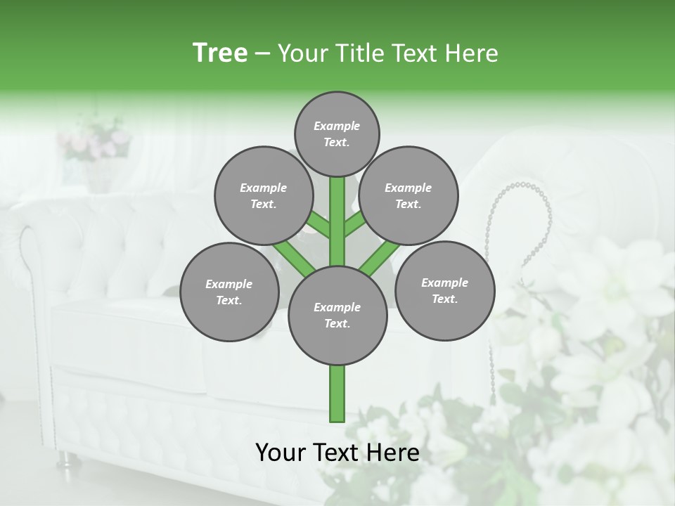 A Black Dog Is Sitting On A White Couch PowerPoint Template