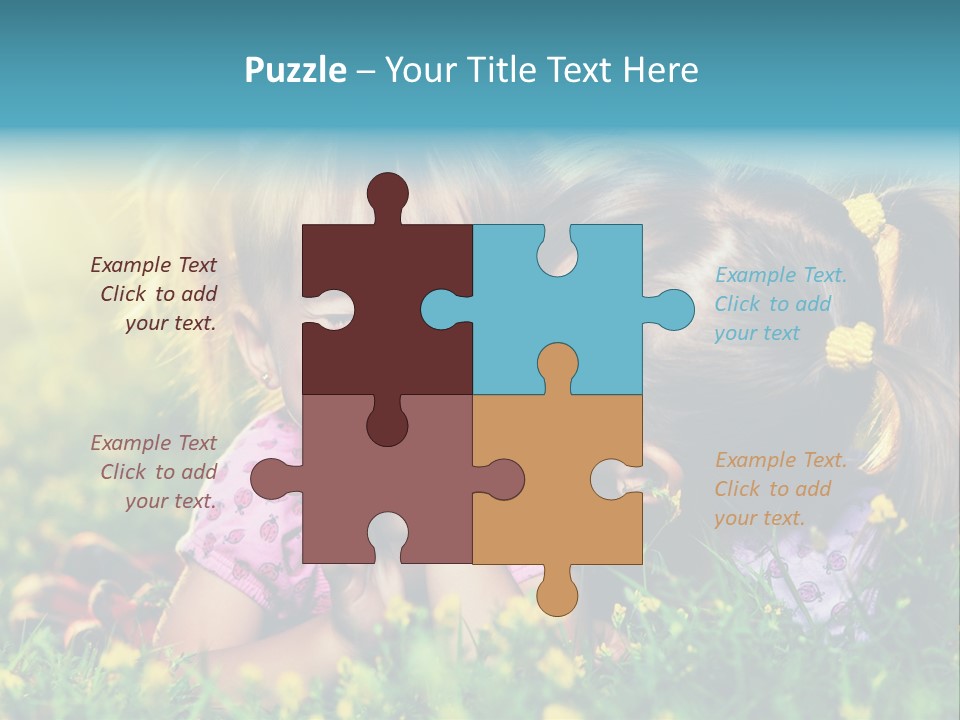 Friendship Sibling Person PowerPoint Template