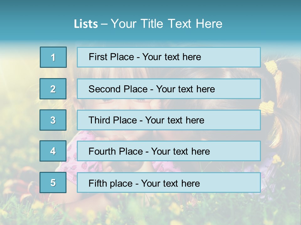 Friendship Sibling Person PowerPoint Template
