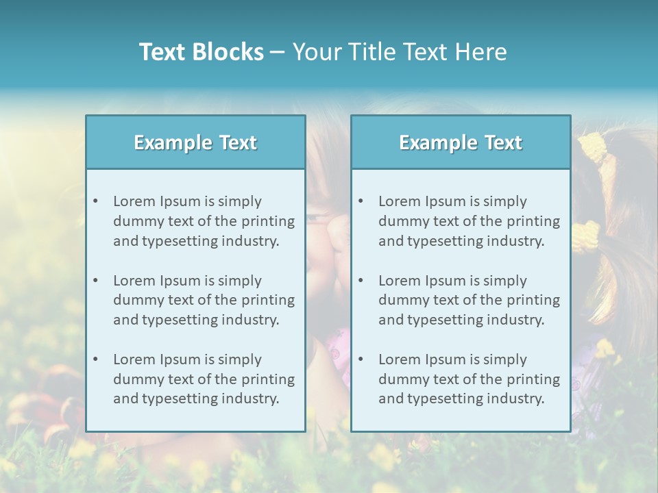 Friendship Sibling Person PowerPoint Template