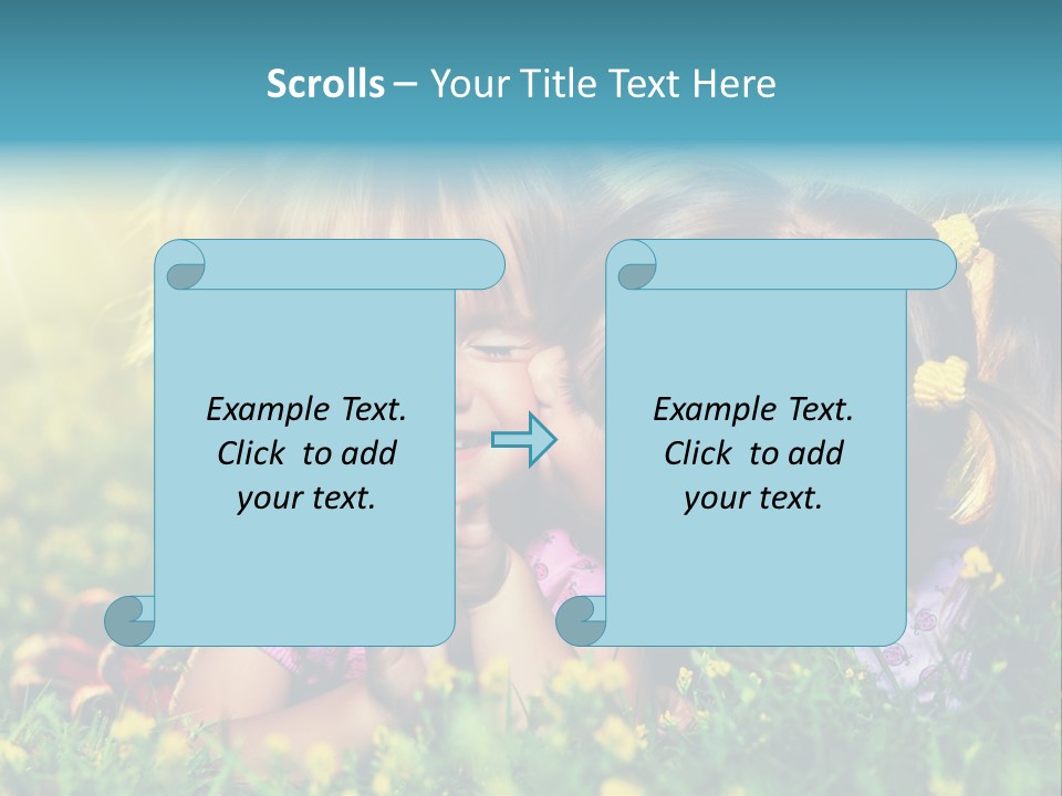 Friendship Sibling Person PowerPoint Template