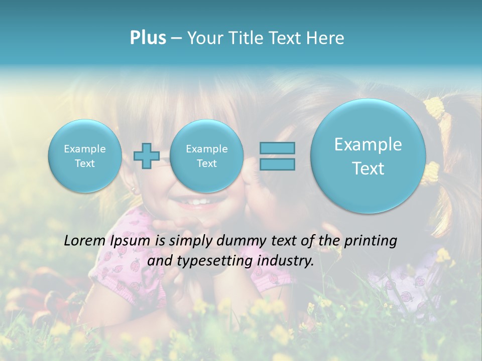 Friendship Sibling Person PowerPoint Template