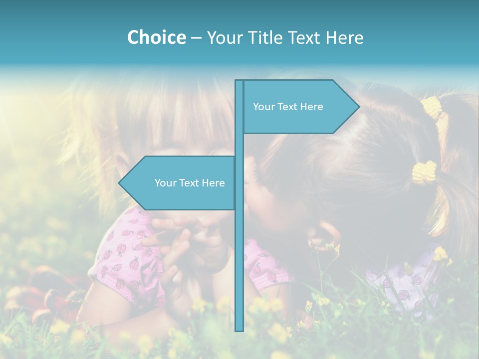 Friendship Sibling Person PowerPoint Template