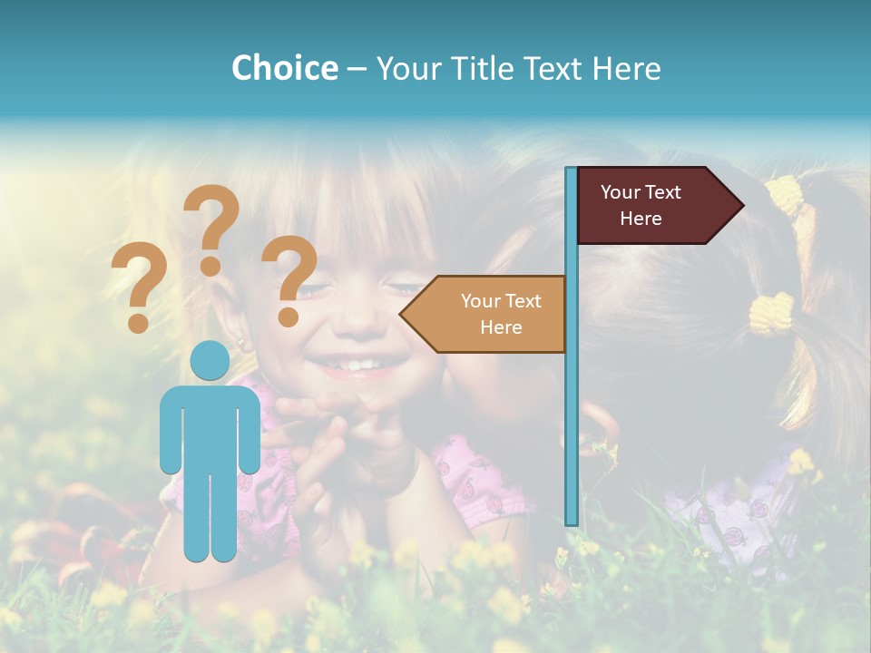 Friendship Sibling Person PowerPoint Template