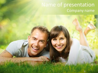 Dream Lying Field PowerPoint Template