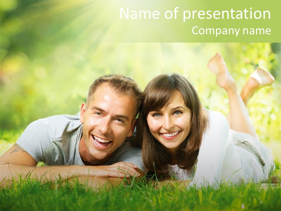 Dream Lying Field PowerPoint Template