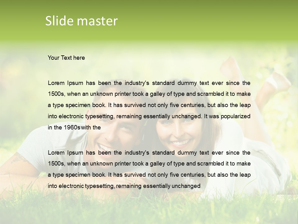 Dream Lying Field PowerPoint Template