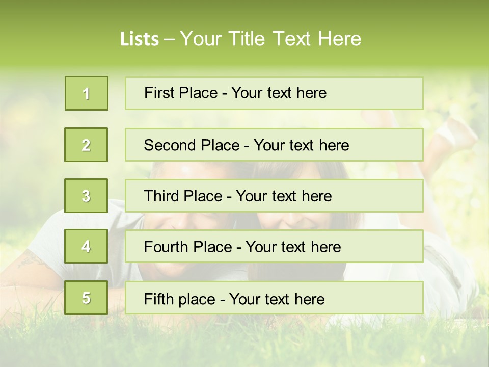 Dream Lying Field PowerPoint Template