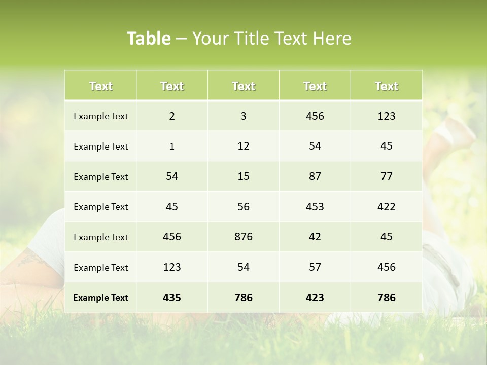 Dream Lying Field PowerPoint Template