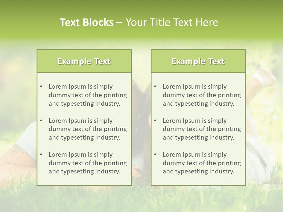 Dream Lying Field PowerPoint Template