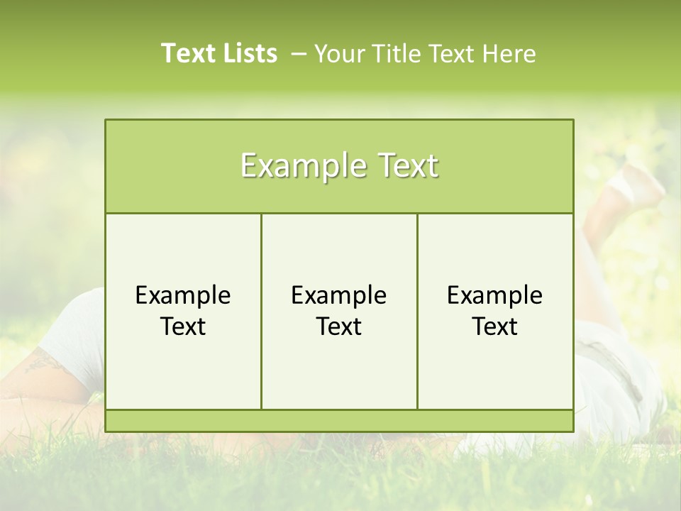 Dream Lying Field PowerPoint Template