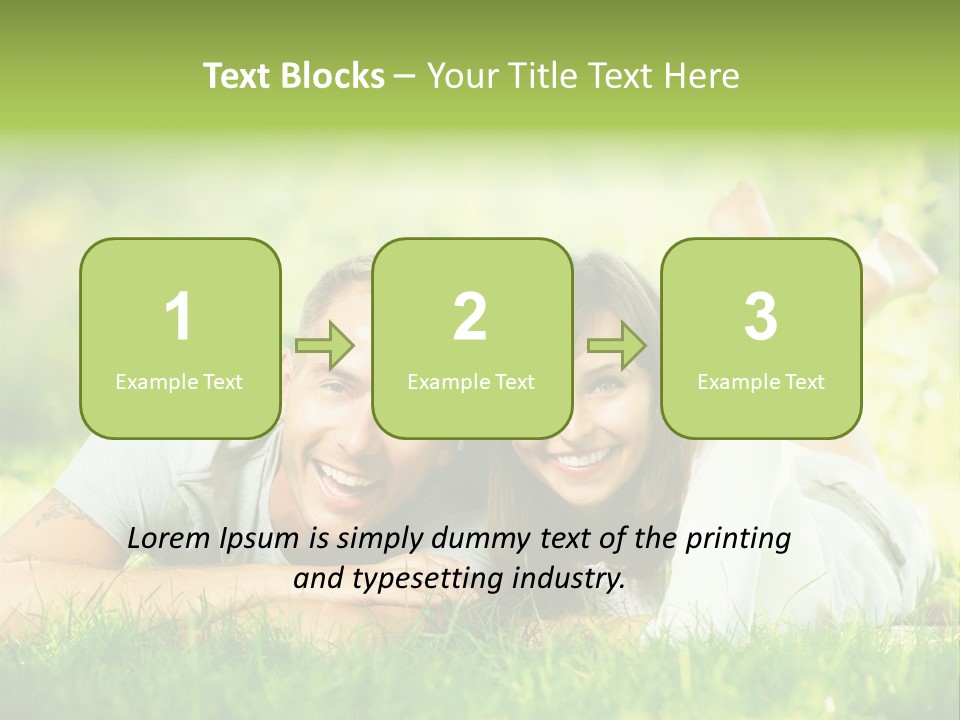 Dream Lying Field PowerPoint Template
