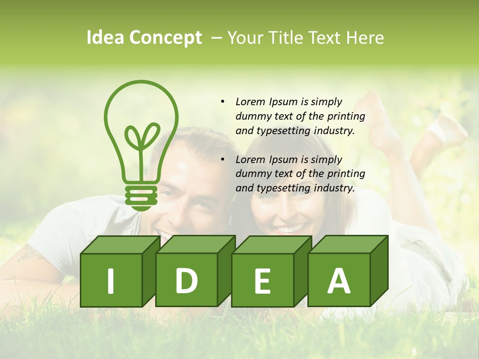 Dream Lying Field PowerPoint Template
