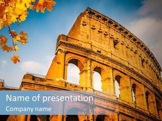 Ancient Architecture Ruins PowerPoint Template