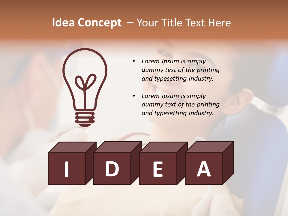 Clinician Examination Smile PowerPoint Template